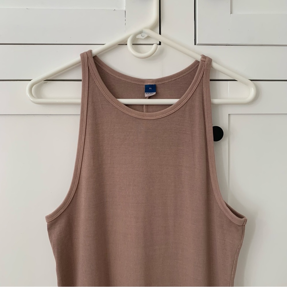 Old Navy Ribbed High Neck Pink/Brown Bodycon Dress Bundle of 2 Size XL - Picture 5 of 16